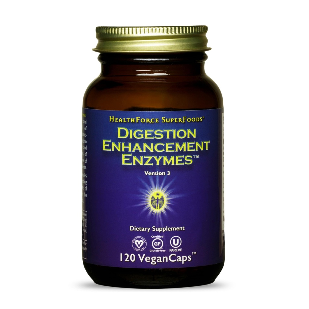 Enzymes de renforcement de la digestion - 120 gélules de végétaliens