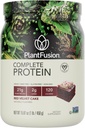 PlantFusion Poudre de protéines végétaliennes complète - Poudre de protéines végétales avec BCAA, enzymes digestives et protéines de pois - Keto, sans gluten, sans soja, sans lait, sans sucre, sans OGM - Velours rouges 1 lb
