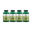 Charbon activé de Swanson - Supplément naturel pour soutenir l'absorption saine - Aide avec/déplacement et maintien de la régularité Bowel - (120 Capsules, 520mg par portion) 4 Pack