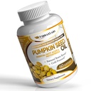 vibraxlabs Huile de graines de citrouille - 100 % pressé à froid Extraction pure de 1000mg - Meilleur pour la croissance des cheveux, la peau et le visage plus jeune, supplément de contrôle Bladder, 60 Softgels
