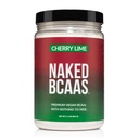 NAKED Cherry Lime BCAAs Amino Acides Poudre, 100% Pure 2:1:1 Formule, Vegan Branched Chaîne Acides Amino, Instantized All Natural BCAA Poudre Supplément - 501 Grams, 34 portions