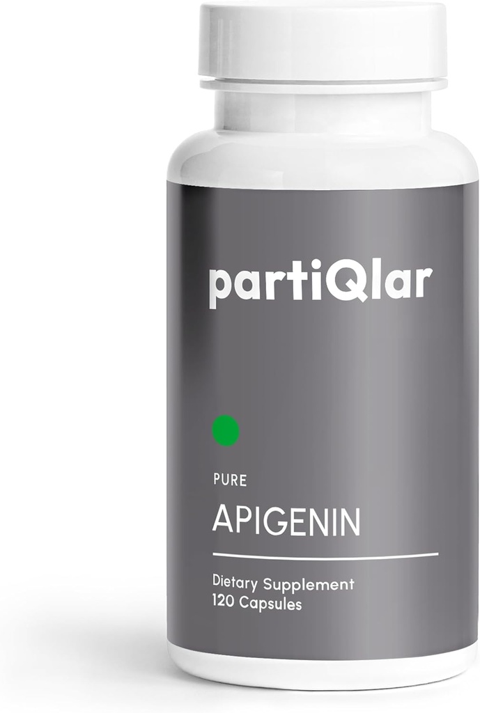 Apigenin, 100mg par portion, 60 Capsules – Pure – 98,7% Stabilisé – Bioflavonoïdes actifs et antioxydants – Non-OGM