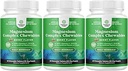 Magnésium sans sucre Glycinat à croquer - Magnésium à croquer pour les adultes et les enfants avec complexe de taurat et de citrate plus vitamines D3 B6 & C - Végétarien Non-OGM & Pas d'arôme artificiel (90 jours)