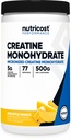 Nutricost Creatine Monohydrate Powder (Pineapple Mango, 500 Gram) - Micronized Creatine Supplement - Vegan, Non-GMO, Gluten Free