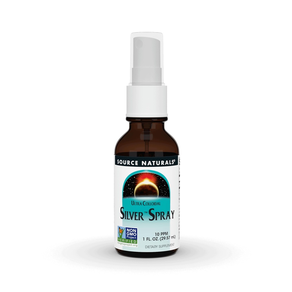 Source Naturals Ultra Colloïdal Spray argent 10 ppm pour le bien-être - 1 oz fluide