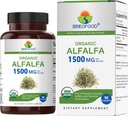 Brieofood Bio Alfalfa 1500mg, 45 portions, végétarien, sans gluten, 90 comprimés végétariens