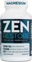 Nutrologie Zen Restore Magnésium Supplément, 400mg Magnésium Malate par dose avec vitamine D3, L-Theanine, favorise la relaxation, la récupération musculaire et la santé adrénale, supplément d'absorption élevée, 30 portions