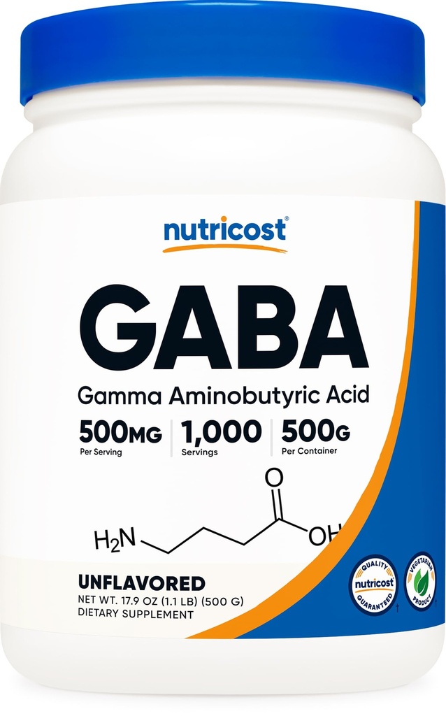 Poudre de 500G (acide gamma aminobutyrique) (500 grammes/1,1 livres)