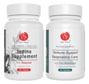 Zen Haus Iodine et Immune Bundle - Complexe Iodine de 12,5 mg avec la formule de soutien immunitaire et respiratoire