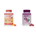 SmartyPants Gummies multivitamines pour enfants et ensemble d'immunité probiotique: Omega 3 Huile de poisson (EPA/DHA), vitamine D3, C, vitamine B12, B6, supplément de soutien digestif et immunitaire (30 jours)