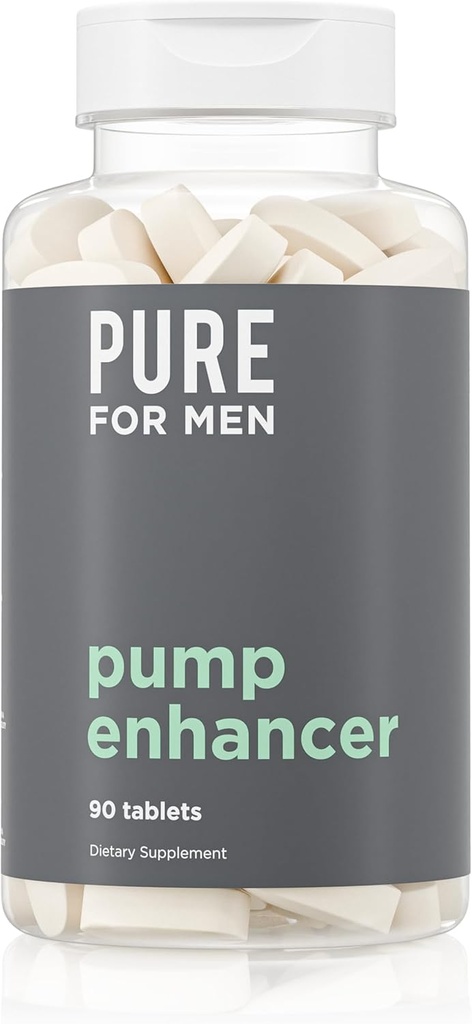Pure for Men Pump Enhancer (en anglais seulement) Supplément préentraînement pour la pompe musculaire, l'endurance et l'augmentation du flux sanguin (en anglais seulement) Booster à oxyde nitrique avec L-Arginine et L-Citrulline (en anglais seulement)