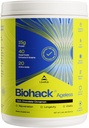 LevelUp Biohack Sans âge: Colostrum Collagen Superfoods Antioxydants Spermidine Amino Acides Créatine pour les femmes et les hommes, Rejuvenation corporelle totale (cannelle au chocolat foncé)