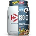 Dymatize x Pois fruités ISO100 Poudre de protéines de lactosérum, 25g de protéines, 20 portions, 5,5g BCAA, 120 Cal., sans gluten, 1g de gras, 1g de sucre, 2g de glucides (24 portions)