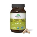 INDE ORGANIQUE Amla Capsules Organic - Supplément de vitamine à base de plantes de Gooseberry indien, Supplément Amla, Soutien immunitaire, Vegan, Sans gluten, Ayurvédique, Antioxydant, Non-OGM - 60 Capsules