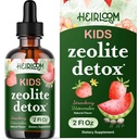 Zeolite Detox for Kids Liquid Drops - Gentle Daily Cleanse & Speech Support with Methylated B12 & Vitamin D - Kids Clinoptilolite Zeolite Drops Detox Cleanse Supplement 2oz