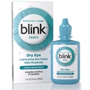 BLINK Larmes Lubrifiant gouttes oculaires, hydratant et apaisant pour les yeux secs légers à modérés, avec Hyaluronate, réduit le malaise, l'hydratation longue durée, apaisant et hydratant, 1 Fl Oz