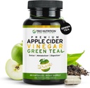 TRIO NUTRITION Capsules de vinaigre de cidre de pomme avec thé vert - Pilules de vinaigre de cidre de pomme sans sucre naturel avec la mère pour nettoyer le corps, l'immune, la gestion du poids et le métabolisme Booster*