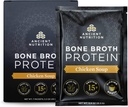 Bone Broth Protein Powder by Ancient Nutrition, Chicken Soup Packets, Grass-Fed Chicken and Beef Bone Broth Powder, 15g Protein Per Serving, Supports a Healthy Gut, 7 Ct