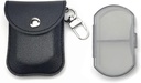 VOFOON Organisateur de petites pilules, boîte à pilules de voyage pour la purse, porte-pilule porte-clés, contenant de pilules de poche, 2 fois par jour de médicament portable cas de vitamine, boîte à huile de poisson, boîte de supplément