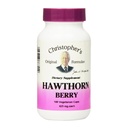 Formules originales de Christopher Hawthorn Berry Capsules, supplément à base de plantes pour le mieux-être cardiaque et cardiovasculaire, 100 capsules