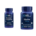 Extension de vie N-acétyl-L-Cysteine (NAC) et Glycine 1000 mg, favorise la relaxation, sommeil sain, acide aminé, sans gluten, non-OGM, végétarien, 100 capsules