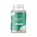 Santo Remedio Nopal Chia, Prickly Pear Cactus and Chia poudre complément alimentaire, ingrédients cliniquement prouvés, sans gluten, sans OGM, sans sucre ajouté, 120 capsules, 60 portions par contenant