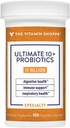 La Vitamine Shoppe Ultimate 10+ Probiotiques, 13 milliards d'UCF pour la santé digestive, le soutien immunitaire et la santé respiratoire (100 capsules végétales)