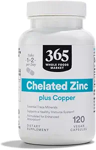365 Valeur quotidienne, Zinc chélaté, 120 ct