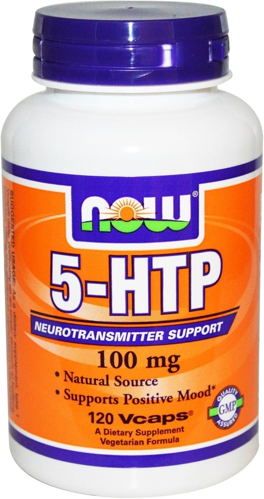 Maintenant Aliments, 5-HTP 100 mg Végétarien, 240 Capsules (120 x 2 Pk)