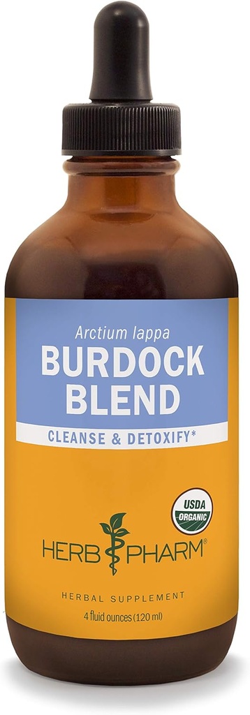 Herb Pharm Burdock Mélange d'extrait liquide pour soutenir le nettoyage et la désintoxication - 4 Once