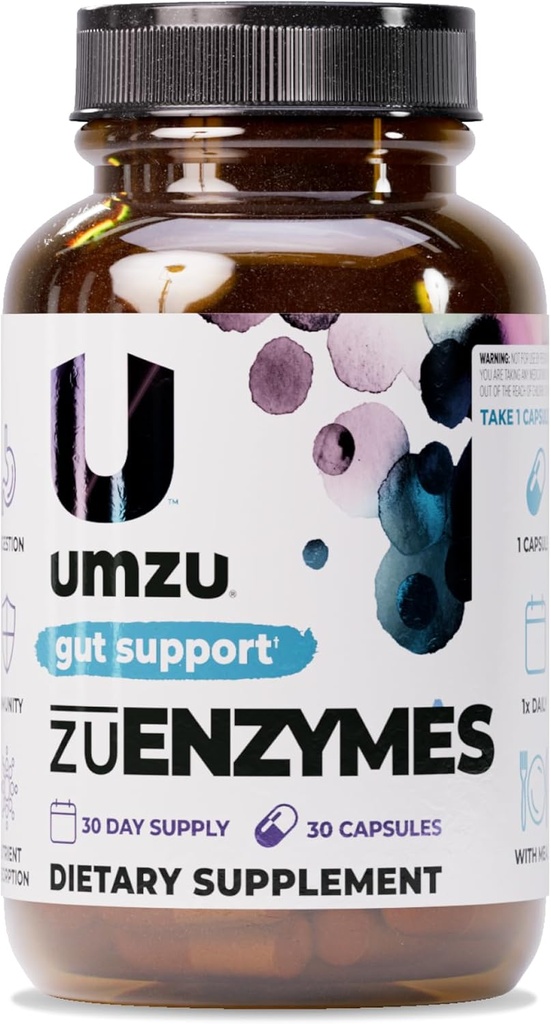 UMZU ZuEnzymes Supplément digestif enzymes : 21 Enzymes pour le soutien de la santé Gut, la digestion et l'absorption des nutriments.