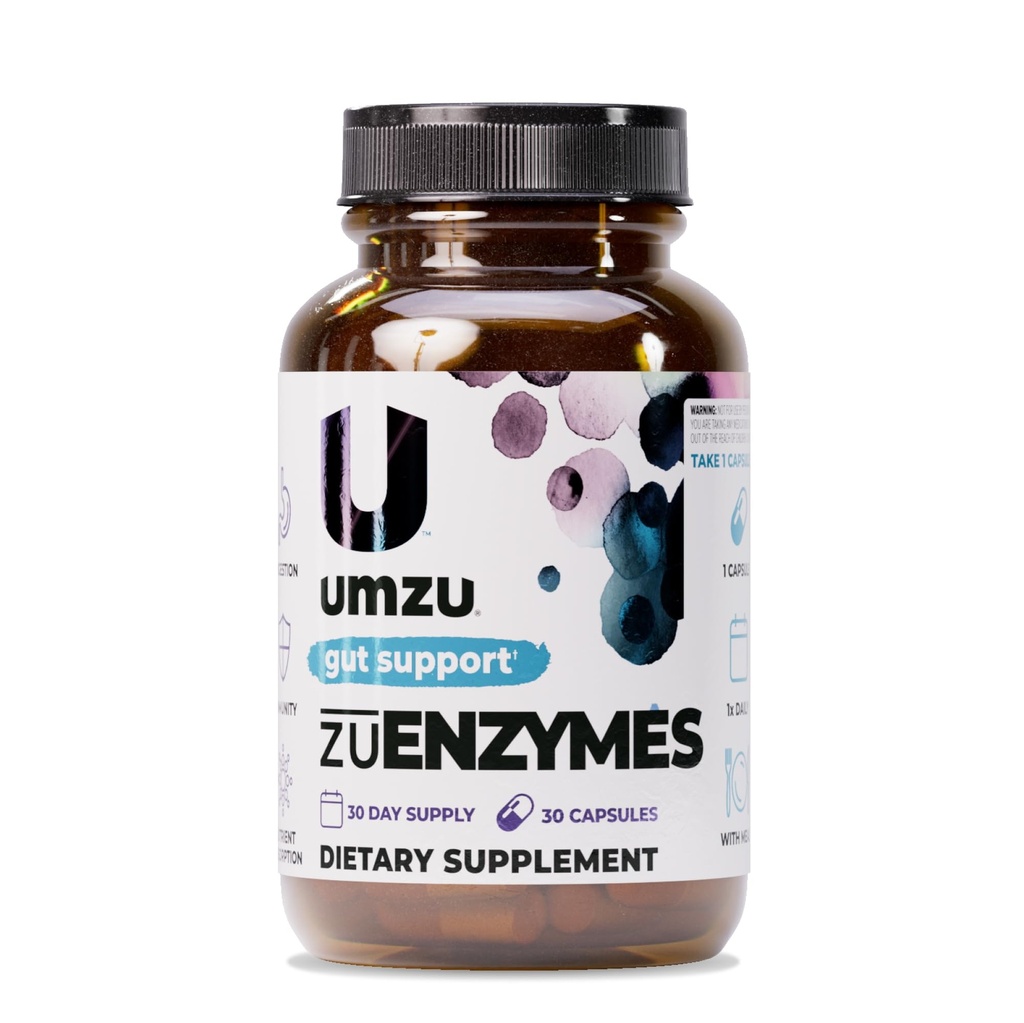 UMZU ZuEnzymes Supplément digestif enzymes : 21 Enzymes pour le soutien de la santé Gut, la digestion et l'absorption des nutriments.