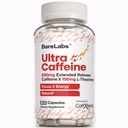 Pilules de caféine à libération prolongée + caféine L-Theanine + supplément Focus & Energy + Pas de jitters, pas de crash + naturel - 120 capsules