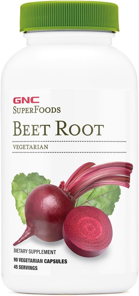 GNC Superfoods Beet Root, fournit 60mg de chlorophylle, 90 Capsules