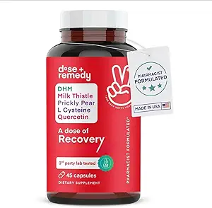 Une dose de Recovery (Détox deiver) Fabriquée aux États-Unis (USDA) Support d'hydratation pour une meilleure récupération matinale Flush asiatique (45 pilules)