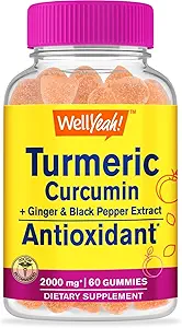 Eh bien oui Curcumine curcuma curcuma avec poivre noir - Antioxydant et soutien digestif - santé de la peau, et fonction immunitaire - végétalien, non-OGM - 60 comte
