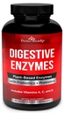 Enzymes Digestionnelles Divines Bounty avec Probiotiques et Prébiotiques avec Lipase, Amylase, Bromelain - Soutenir un Trac Digestionnel Santé pour les Hommes et les Femmes – 90 Capsules Végétariennes