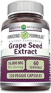 Formules étonnantes Graines de raisin extrait de 800 Mg (20:1)