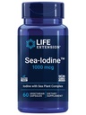 Extension de vie Sea-IodineMC, iode dérivée de varech et de vessie, soutient des niveaux sains de ce nutriment essentiel pour la santé thyroïde et au-delà, non-OGM, sans gluten, végétarien, 60 capsules