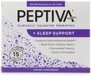 Peptiva 26 Million CFU Probiotique et soutien du sommeil - Probiotique multitrain validé cliniquement - Lactobacillus et Bifidobacterium, Mélatonine - 15 Compte
