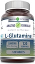 Formules étonnantes L Glutamine 1000 Mg Comprimés de l'acide amino supplément pour les hommes et les femmes , non-OGM , sans gluten