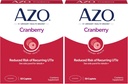 AZO Cranberry Urinary Tract Health Supplement, 1 Serving : 1 Glass of Cranberry Juice, Sugar Free Cranberry Pills, 50 Count (Pack of 2)