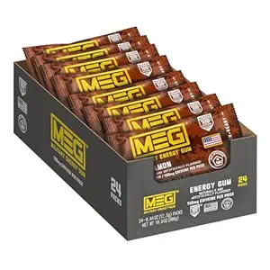 MEG (Gum militaire de l'énergie) - Cannelle Améliorez votre performance physique avec 100mg de caféine par pièce, Ultimate Energy Boost for Workouts, Alternative aux boissons énergétiques