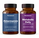 Pendulum Akkermansia & Metabolic Daily Bundle - Live Probiotic Supplements Strengthen The Gut Lining, Support GLP-1 Production, Supports Metabolism
