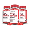 Laboratoires justifiés (3 Pack Vital Grow XL Performance Gummies 1000MG Formule avancée élaborée avec ACV Pomegranate Beet Juice Powder B12 Vegan Non OGM 180 Gummys