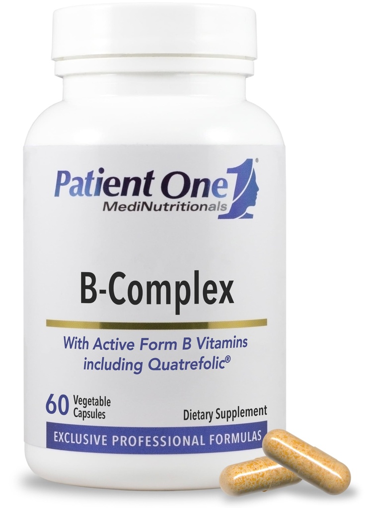 Patient Un B-Complexe: Supplément pour soutenir l'énergie, et la santé du coeur et du cerveau.