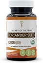 Secrets de la Tribe Coriander Seed USDA Organic 60 Capsules de l'USDA Fabriqué avec des capsules végétariennes et des graines séchées certifiées Coriander Organic (60 Capsules)