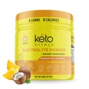 Keto Vitals Electrolytes Powder - Sugar Free Keto Electrolytes Powder with Potassium, Magnesium, Sodium, & Calcium - No Sugar Electrolyte Drink Mix & Hydration Powder, 60 Servings, Pineapple Coconut