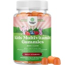 Gummies multivitamines bio pour enfants de l'USDA - Multivitamines pour enfants Immune Support avec les vitamines A, C, D3, E, B6 & B12, Zinc & Iodine - Vitamines pour enfants Formule à croquer pour une santé forte - 60 Compte