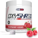 EHP Labs OxyShred Non Stimulant Pre Workout Powder - Stim Free, Caffeine Free Preworkout for Men & Women - Non Stim Preworkout - Sugar Free Energy Powder - Raspberry, 60 Servings